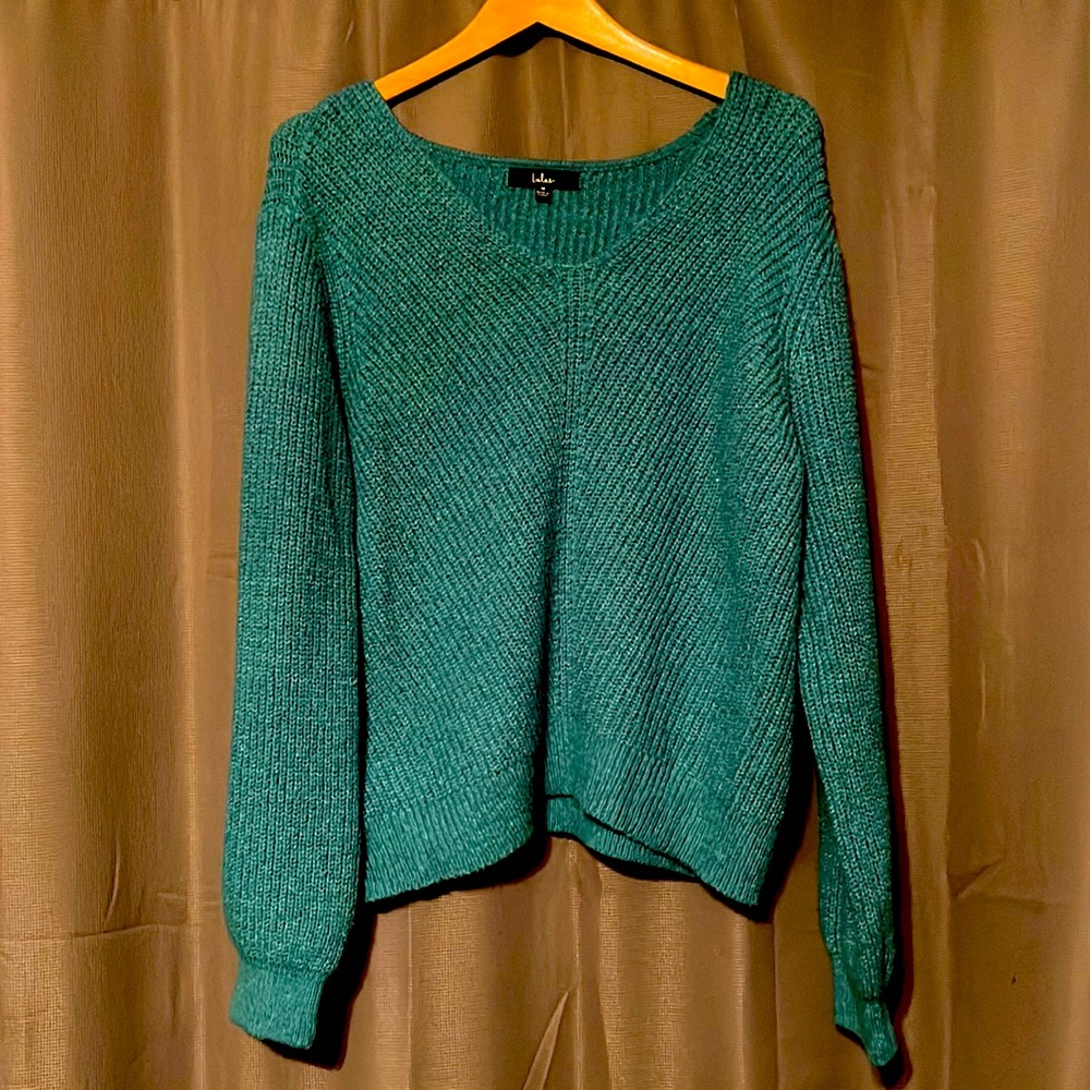 Lulus sweater. Size medium. Beautiful teal color